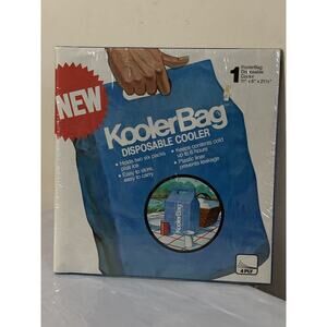 KoolerBag Vintage Disposable Cooler Sealed 11x6x21.5” Holds 2 Six Packs Plus Ice